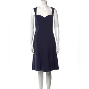 David Meister Cocktail Dress, Sweetheart, Navy | Sz 12